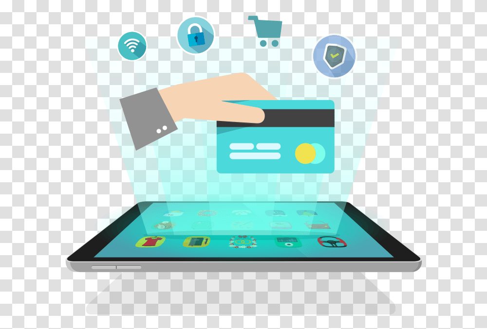 Hand Holding Card Vector Credit Card, Computer, Electronics, Tablet Computer Transparent Png