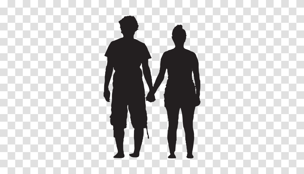Hand Holding Couple Silhouette, Person, Human, People, Holding Hands Transparent Png
