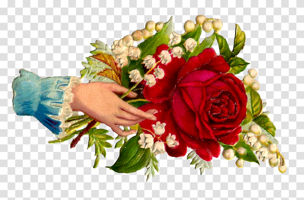 Hand Holding Flowers Victorian, Plant, Blossom, Flower Bouquet, Flower Arrangement Transparent Png