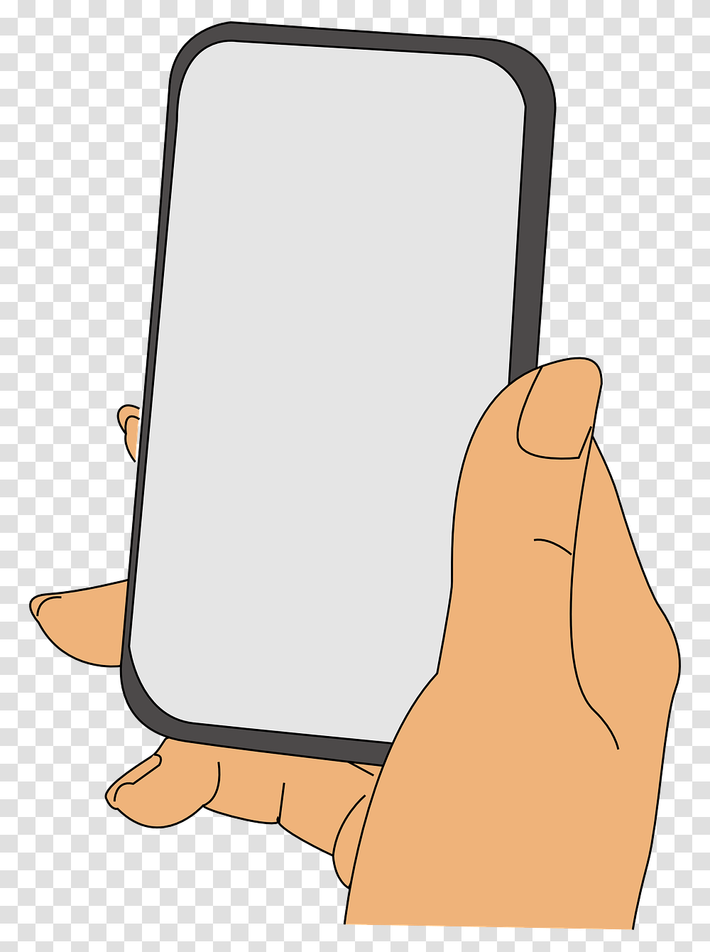 Hand Holding Iphone Clipart, Electronics, Mobile Phone, Cell Phone, Computer Transparent Png