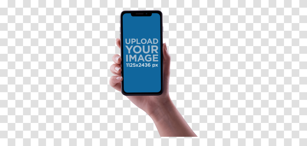 Hand Holding Iphone Iphone X With Hand, Mobile Phone, Electronics, Cell Phone, Person Transparent Png