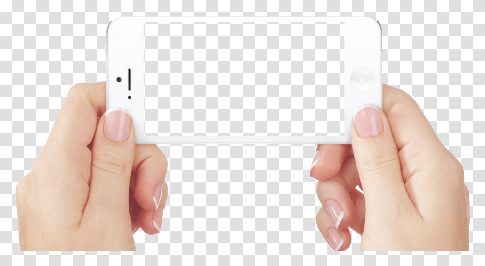 Hand Holding Iphone Mobile In Hand, Person, Mobile Phone, Electronics, Finger Transparent Png