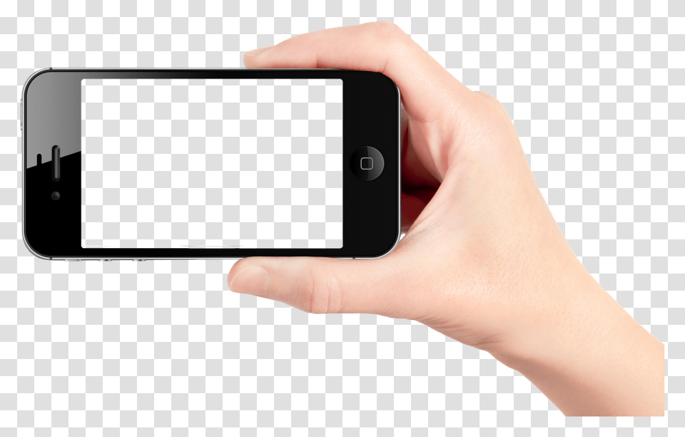 Hand Holding Iphone, Person, Human, Electronics, Mobile Phone Transparent Png