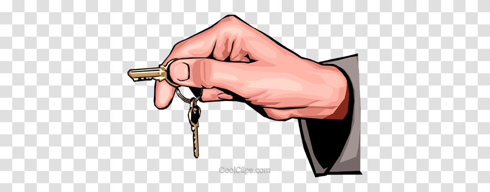 Hand Holding Keys Royalty Free Vector Clip Art Illustration, Finger, Wrist, Horse Transparent Png