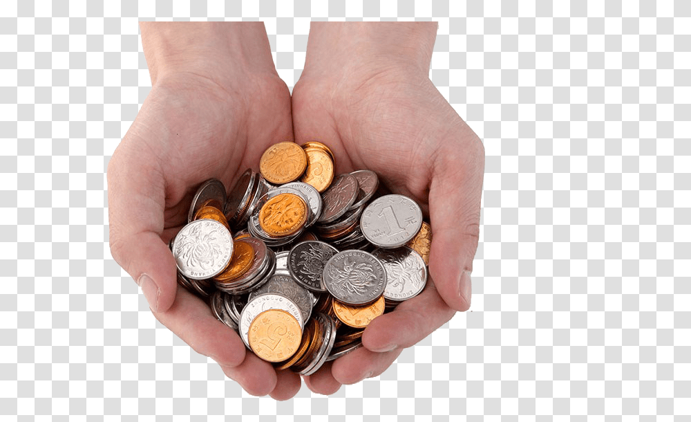Hand Holding Money, Person, Human, Coin, Nickel Transparent Png