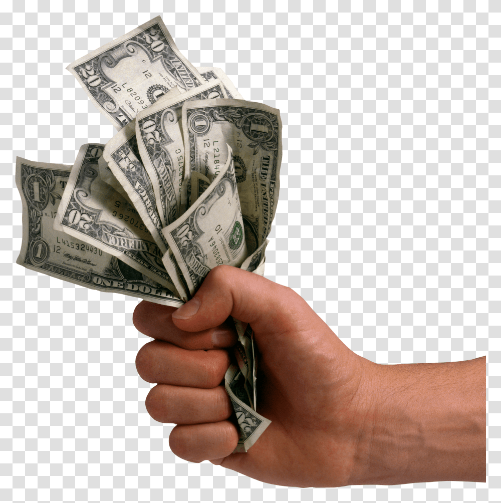 Hand Holding Money, Person, Human, Dollar, Finger Transparent Png