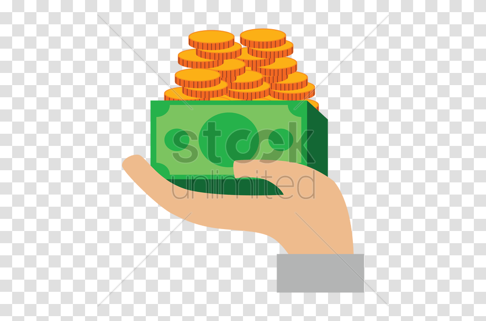 Hand Holding Money Vector Image, Food, Plant, Birthday Cake, Costume Transparent Png