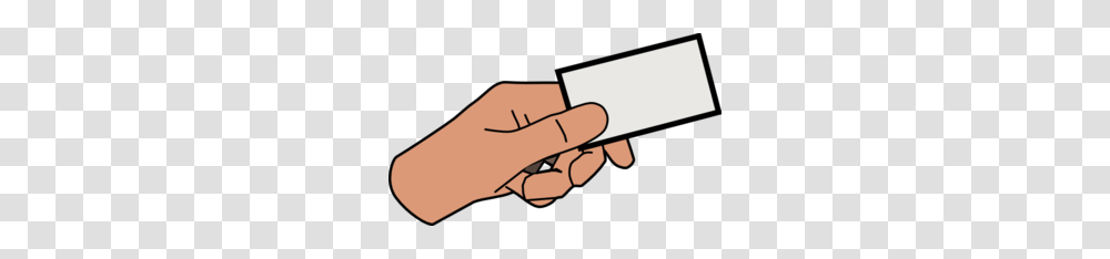 Hand Holding Paper, Credit Card Transparent Png