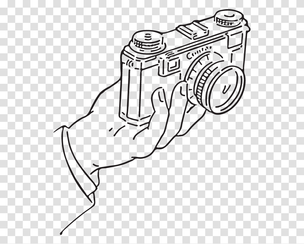 Hand Holding Pencil Clipart Hand Holding Something Cartoon, Binoculars Transparent Png