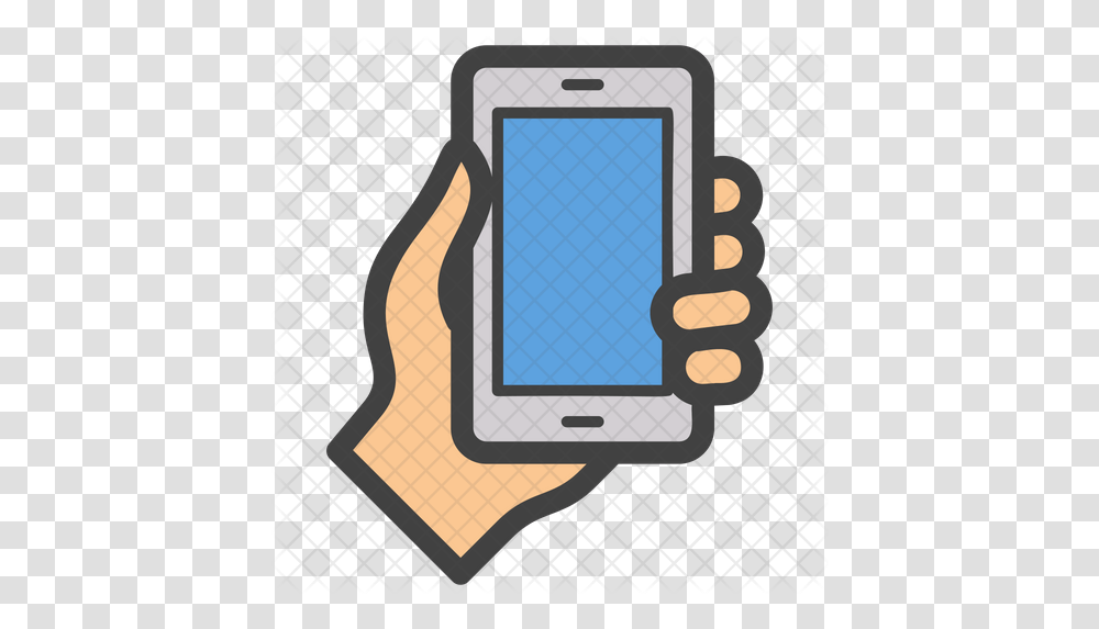 Hand Holding Phone Emoji Icon Holding Phone Icon, Hand-Held Computer, Electronics, Texting, Mobile Phone Transparent Png