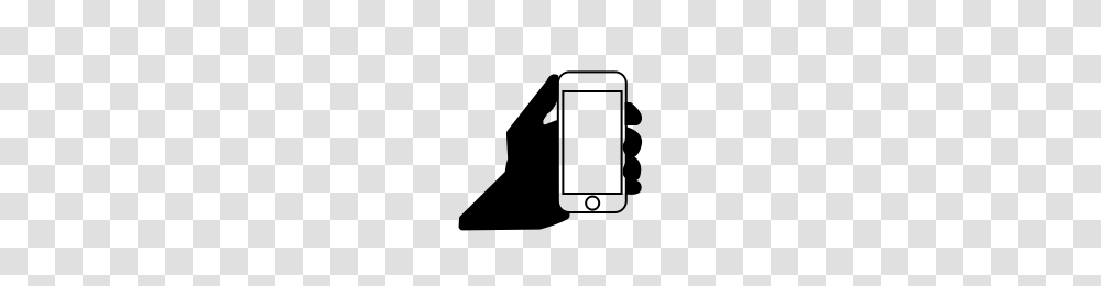 Hand Holding Phone Icons Noun Project, Gray, World Of Warcraft Transparent Png