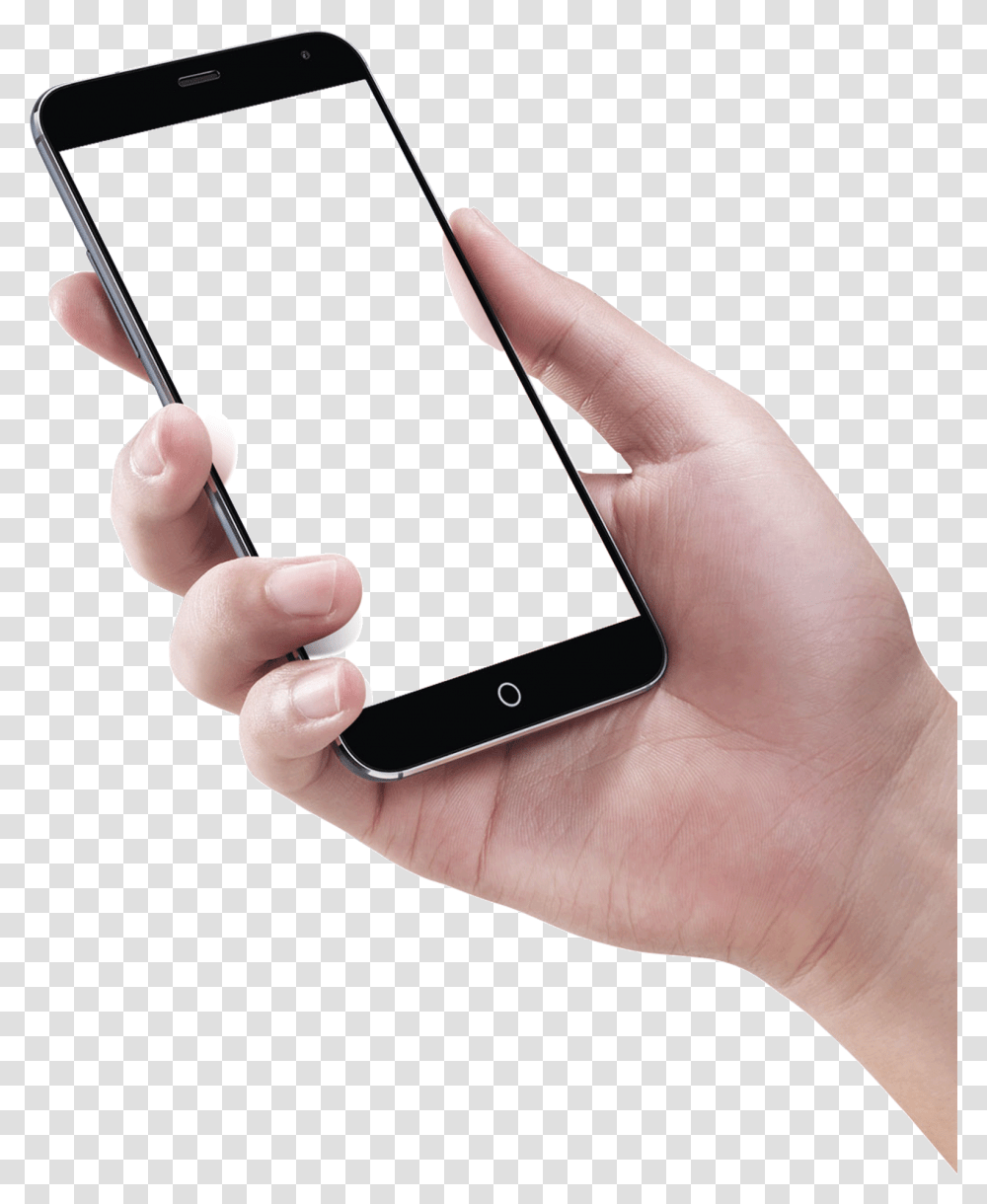 Hand Holding Phone Image Free Mobile In Hand, Person, Human, Electronics, Mobile Phone Transparent Png