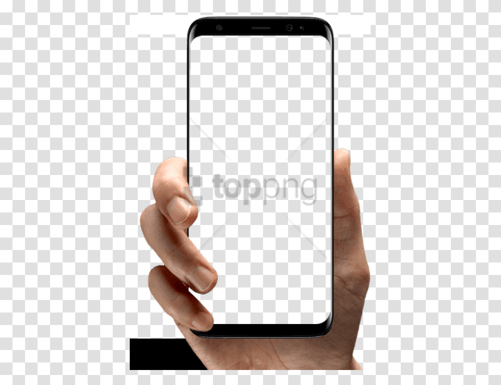 Hand Holding Phone, Person, Electronics, Mobile Phone Transparent Png