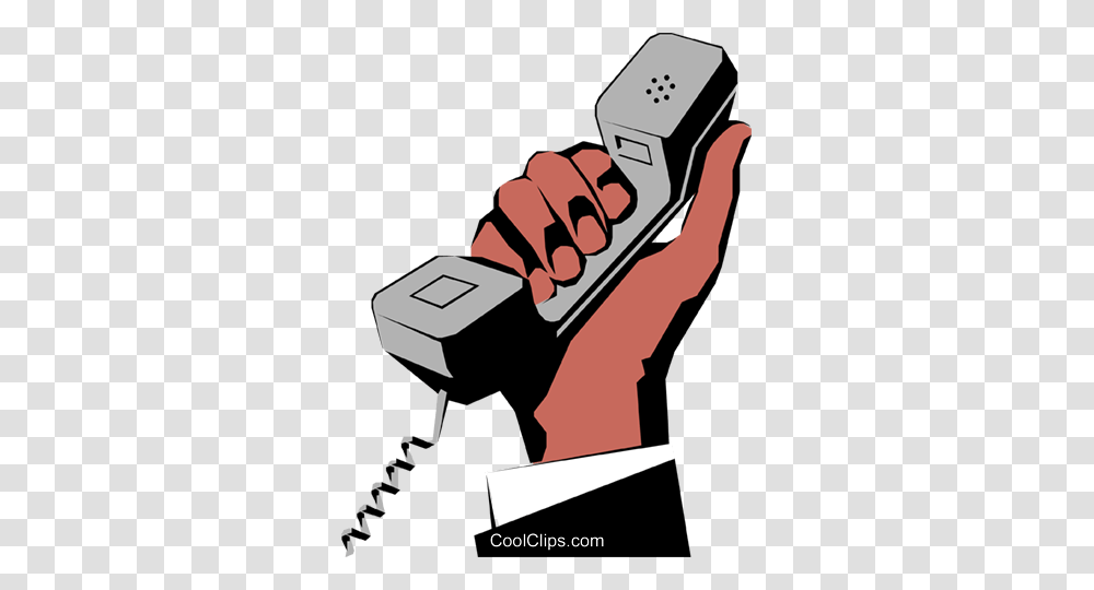 Hand Holding Phone Royalty Free Vector Clip Art Illustration, Electronics, Tool, Adapter, Microscope Transparent Png