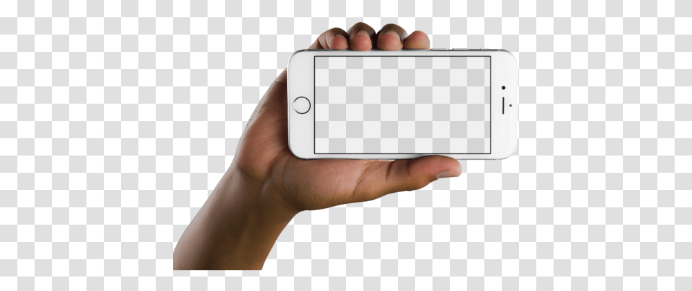 Hand Holding Phone Sideways, Person, Human, Electronics, Mobile Phone Transparent Png