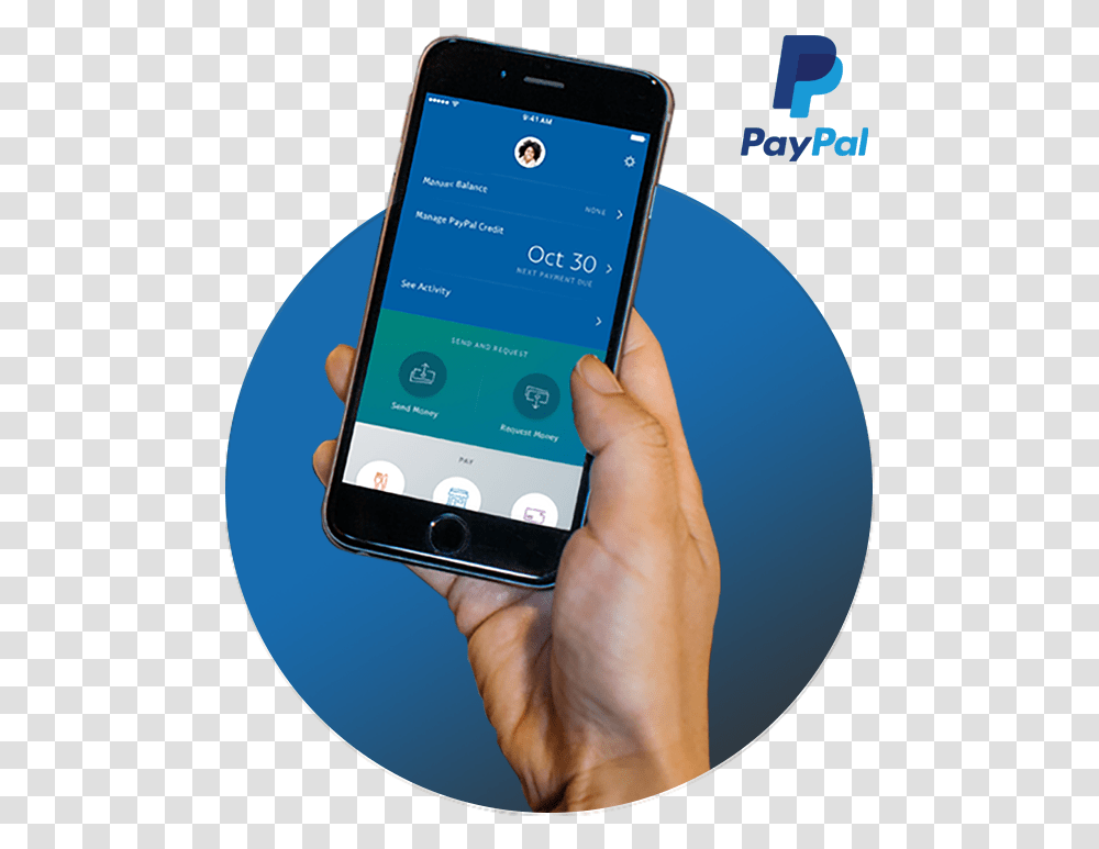 Hand Holding Phone With Paypal App Screen Smartphone, Mobile Phone, Electronics, Cell Phone, Person Transparent Png