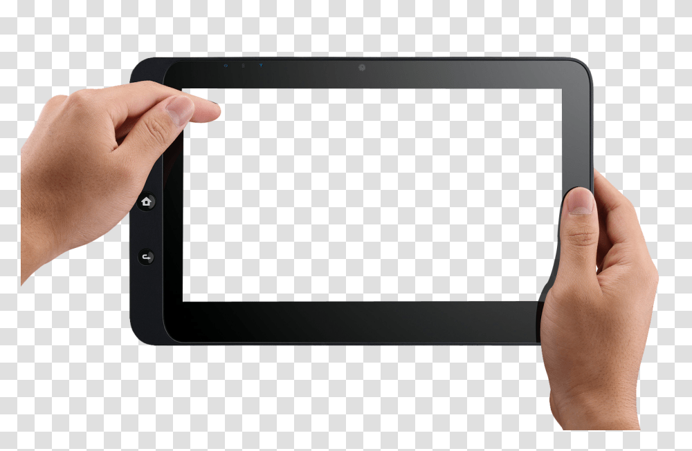 Hand Holding Tablet, Electronics, Person, Human, Computer Transparent Png