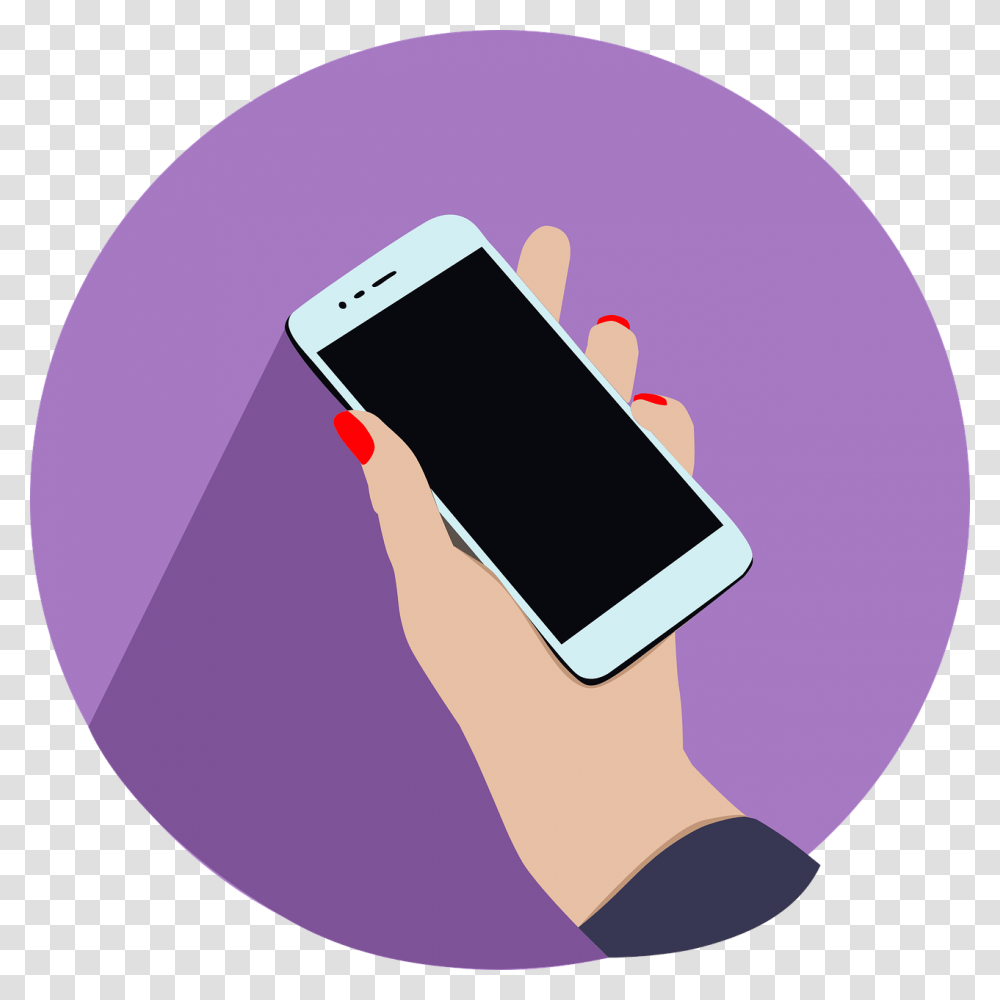 Hand Iphone Smartphone Free Vector Graphic On Pixabay Tablet Pc, Electronics, Mobile Phone, Cell Phone, Person Transparent Png