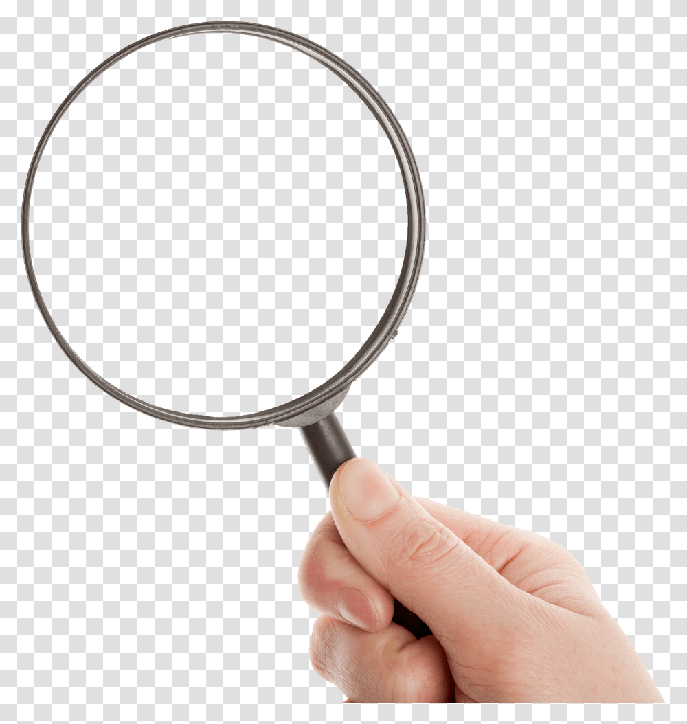 Hand Magnifying Glass, Person, Human, Finger, Bow Transparent Png