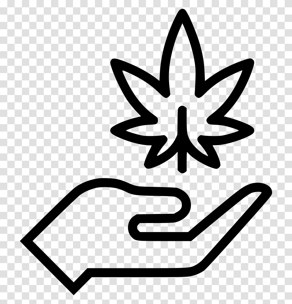 Hand Marijuana Weed Pot Icon Free Download, Stencil, Dynamite, Bomb Transparent Png