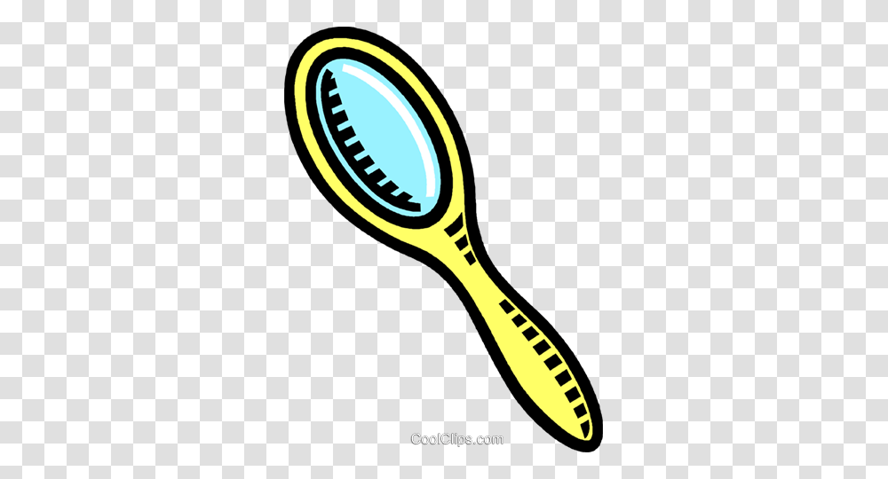 Hand Mirror Royalty Free Vector Clip Art Illustration, Musical Instrument, Hammer, Tool, Rattle Transparent Png