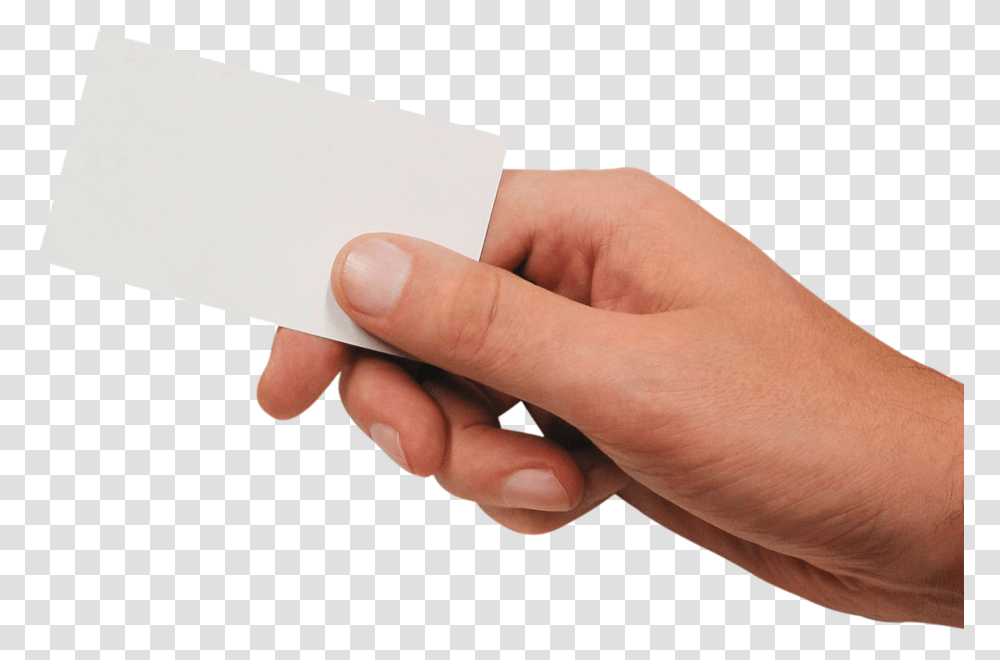 Hand Of Cards Clipart Hand Holding Card, Person, Human, Paper Transparent Png