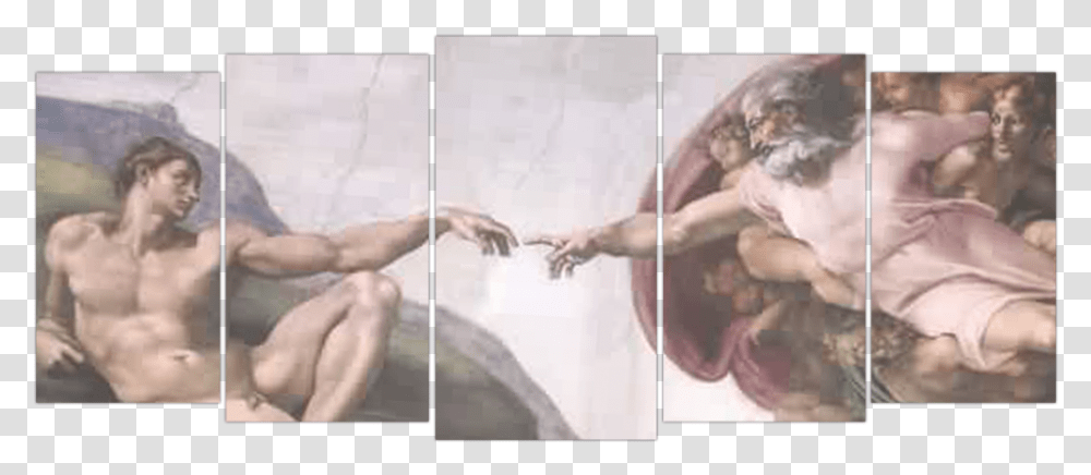 Hand Of God Sistine Chapel, Person, Human, Collage, Poster Transparent Png