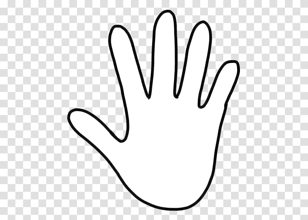 Hand Outline Handprint Cliparts History Hand Outline, Apparel, Glove, Stencil Transparent Png