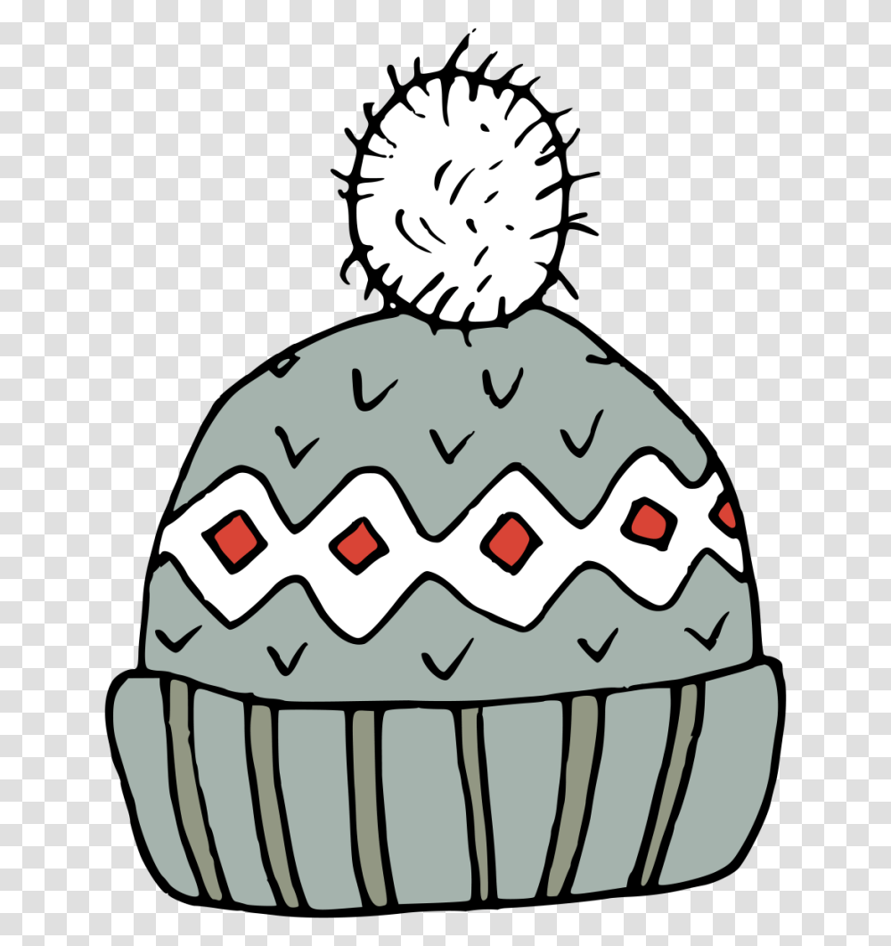 Hand Painted A Gray Hat Winter Decorative Winter Hat Clipart, Easter Egg, Food Transparent Png