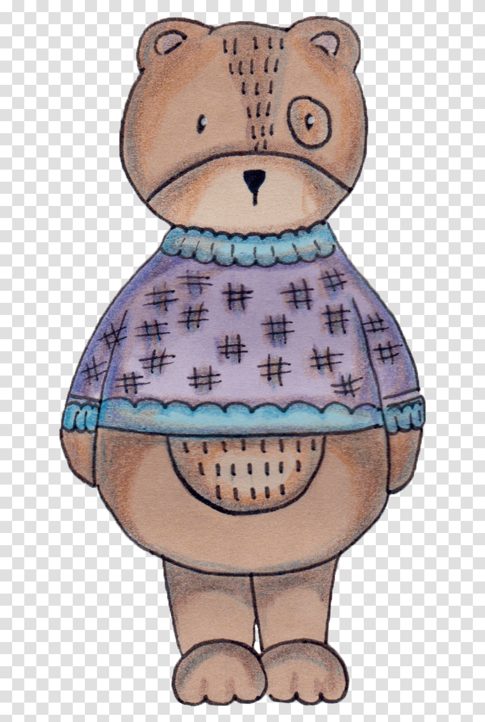 Hand Painted A Well Behaved Puppet Cartoon, Tattoo, Skin, Figurine, Pattern Transparent Png