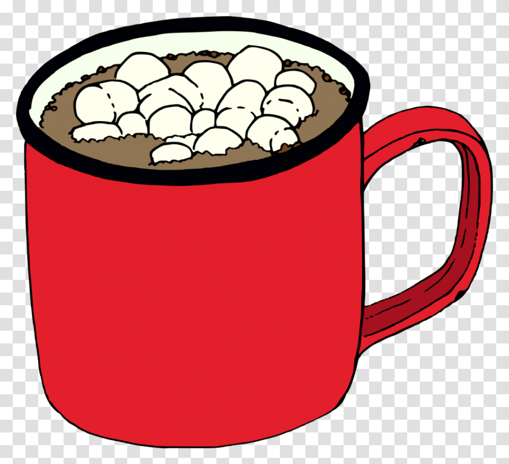 Hand Painted A Winter Hot Drink Coffee Cocoa In Winter Cartoon Hot Chocolate Clipart, Coffee Cup, Food, Latte, Beverage Transparent Png