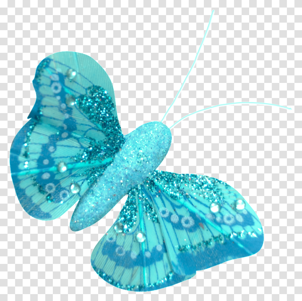 Hand Painted Blue Butterfly Adonis Blue, Turquoise, Insect, Invertebrate, Animal Transparent Png