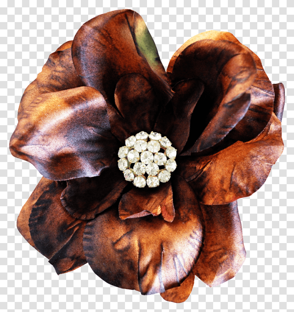 Hand Painted Brown Realistic Flower Artificial Flower, Accessories, Accessory, Jewelry Transparent Png