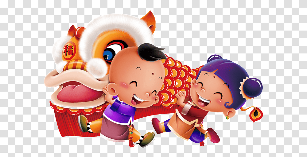 Hand Painted Cartoon Children Playing Decoratives Cartoon Chinese, Person, Cream, Dessert, Food Transparent Png