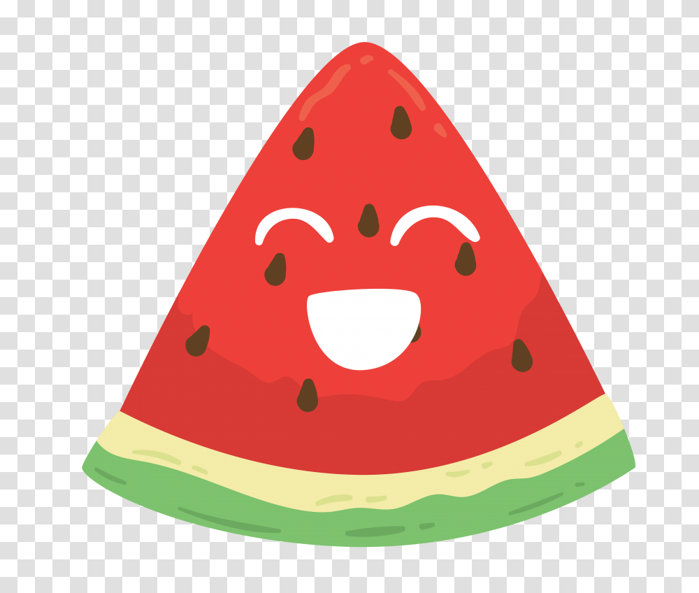 Hand Painted Cartoon Cute Watermelon Decorative Free, Plant, Fruit, Food, Birthday Cake Transparent Png