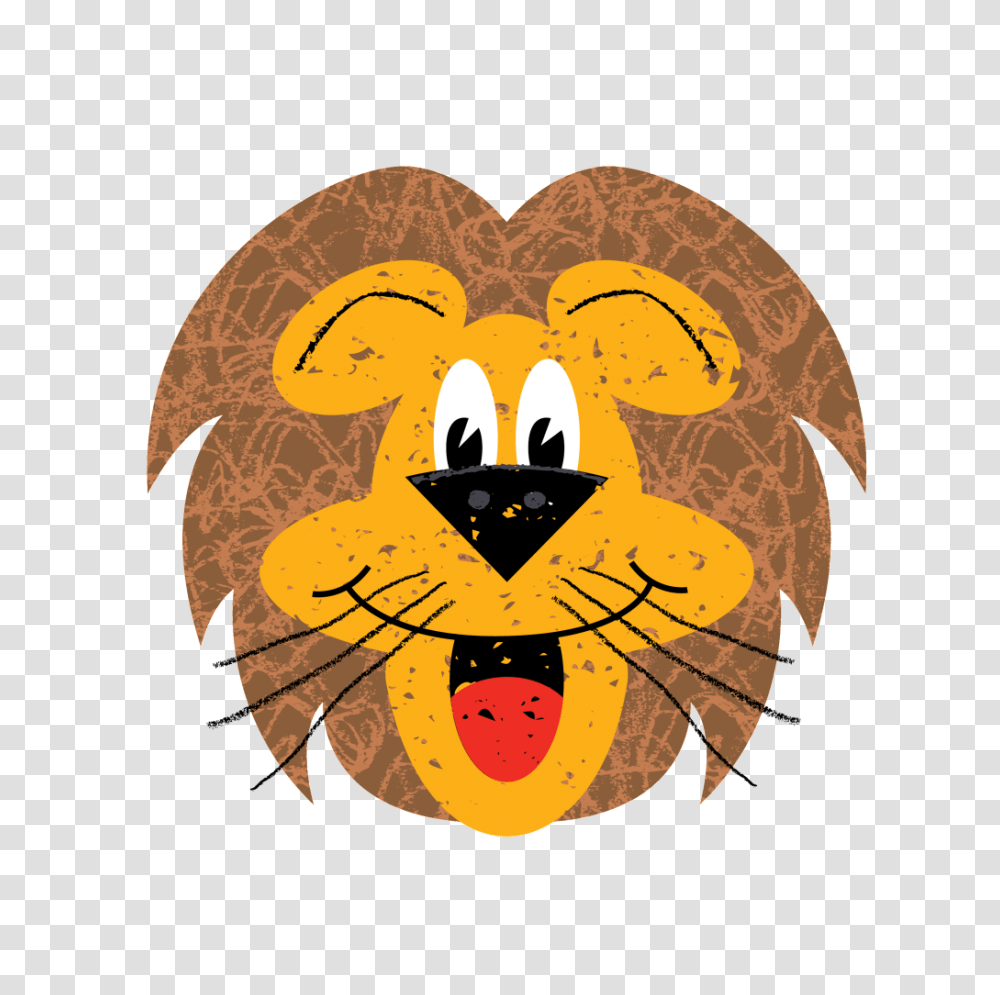 Hand Painted Cute Cute Lion Head Free Download, Halloween Transparent Png