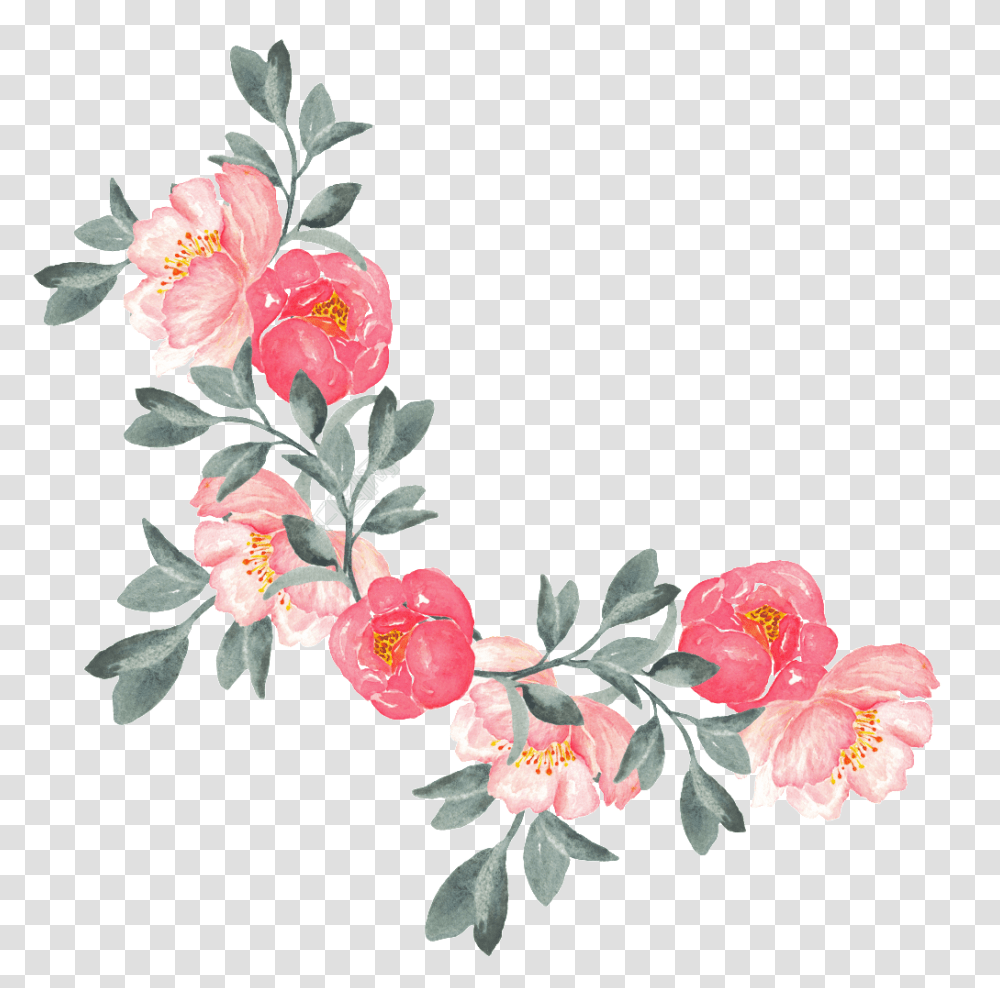 Hand Painted Flowers Watercolor Flowers, Plant, Floral Design, Pattern, Graphics Transparent Png