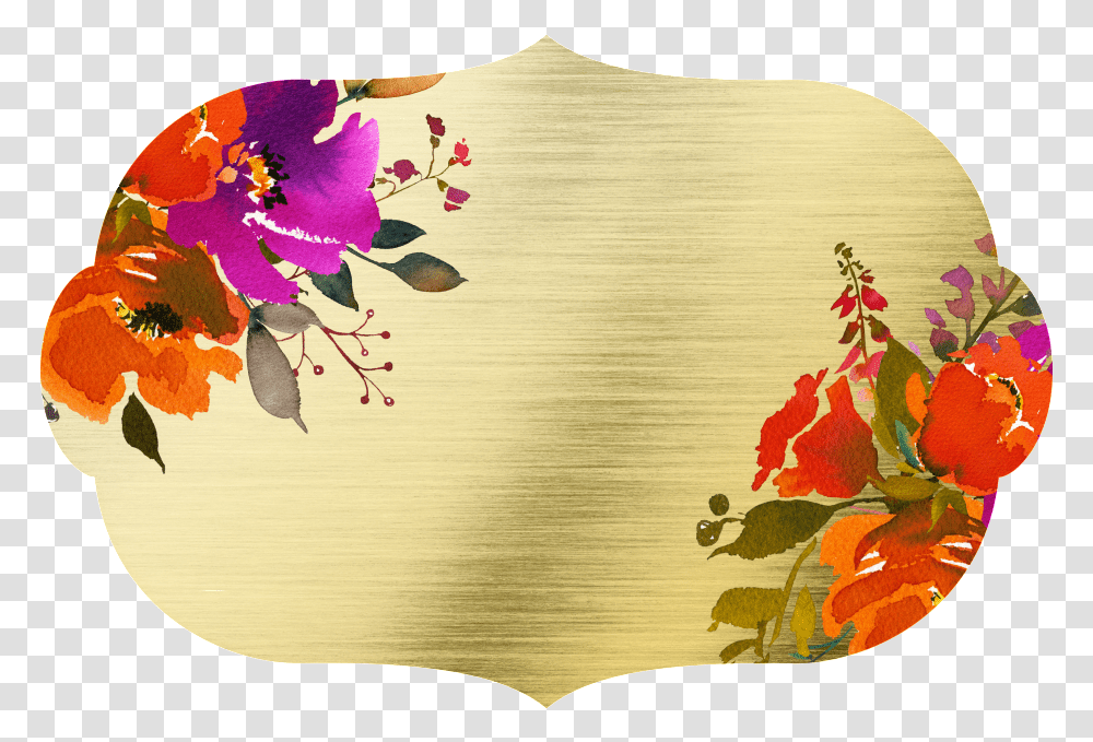 Hand Painted Gold Medal Viola, Floral Design, Pattern, Graphics, Art Transparent Png