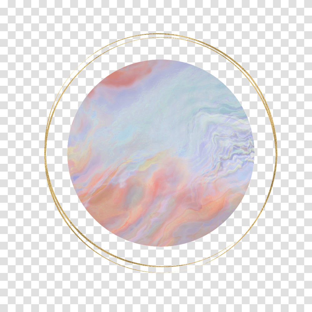 Hand Painted Marble Round Frame Free, Painting, Rug Transparent Png