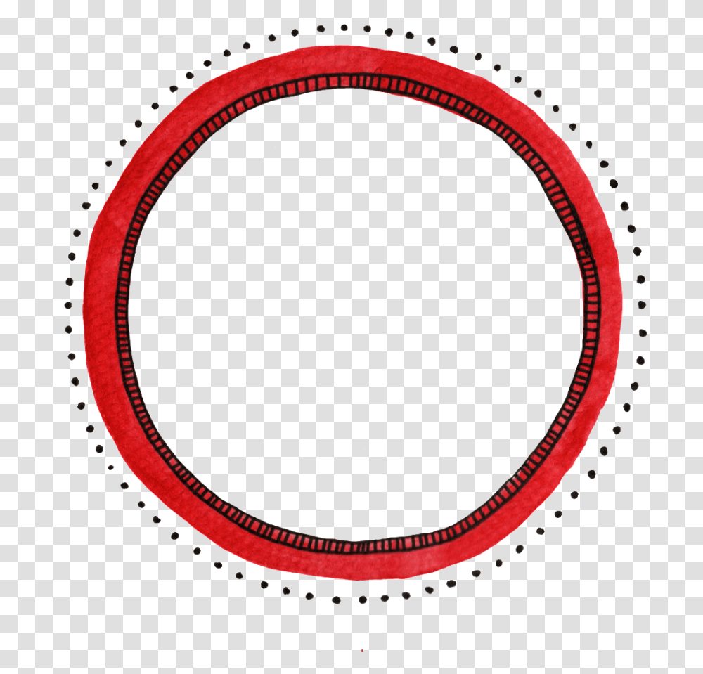 Hand Painted Red Circle Wave Point Decoration Vector Free Decorative Circle, Oval Transparent Png
