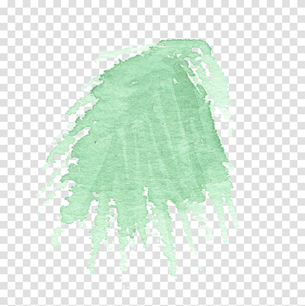 Hand Painted Simple Coniferous Leaves Watercolor Darkness, Rug Transparent Png