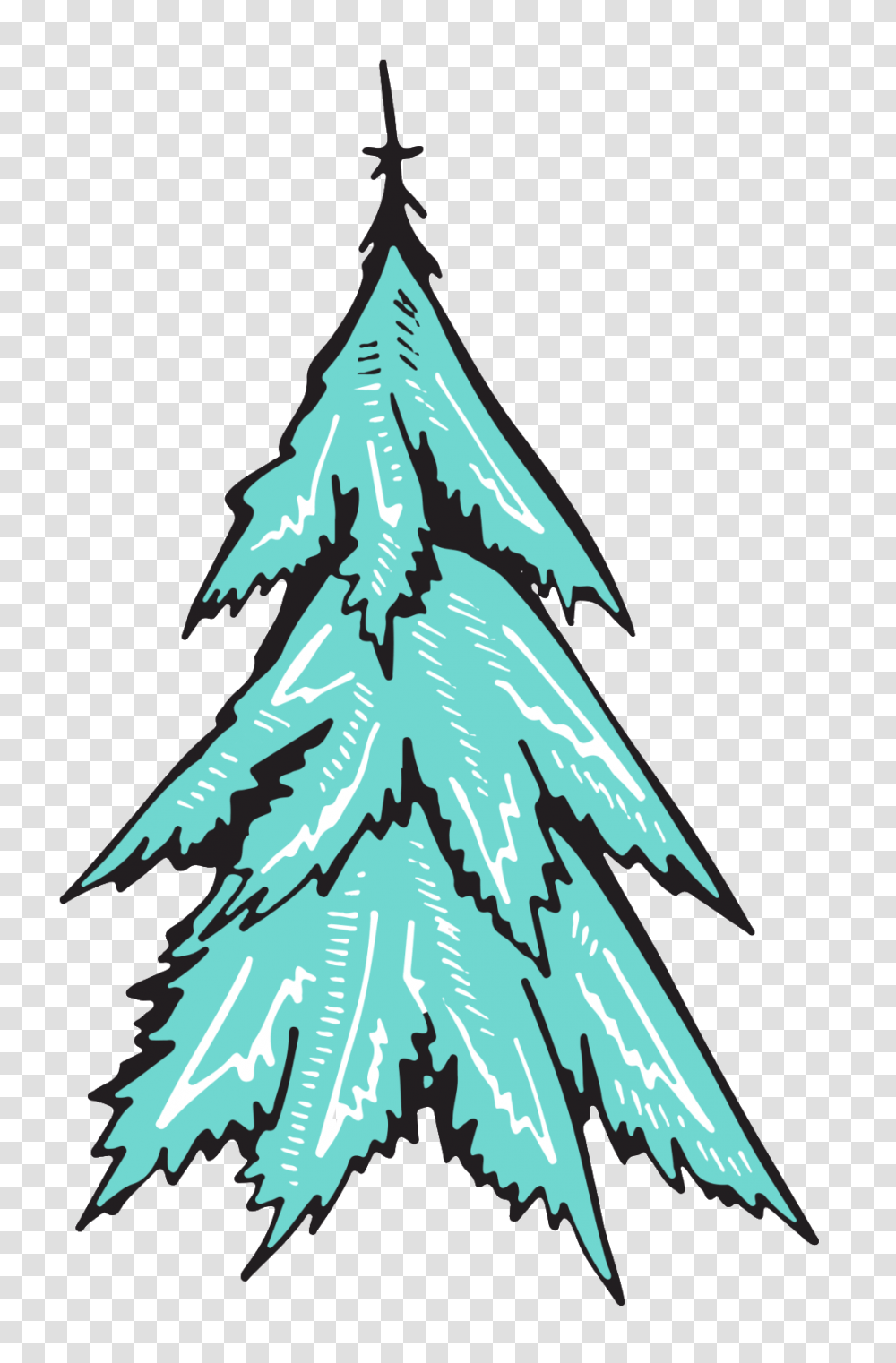 Hand Painted Watercolor Christmas Tree Spruce Tree Images, Plant, Ornament Transparent Png