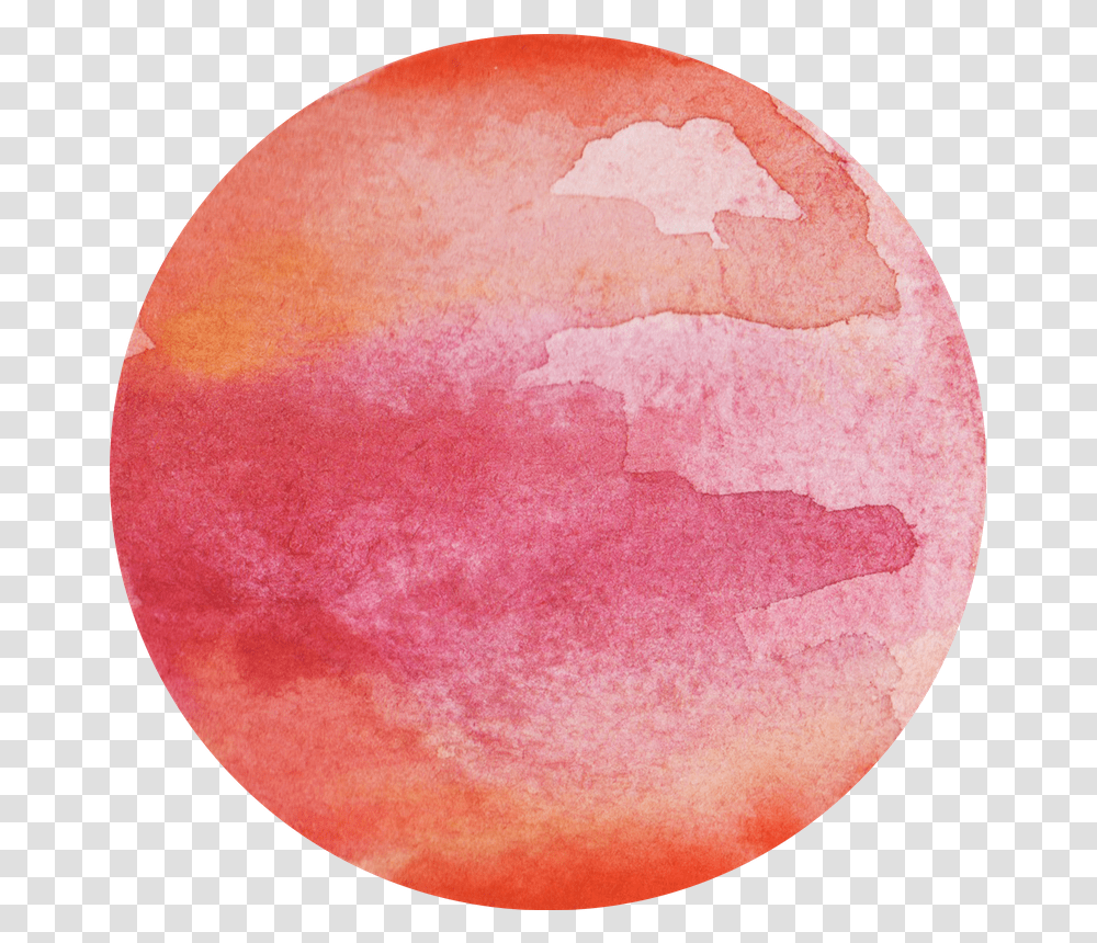 Hand Painted Watercolor Space Galaxy Neon Red And Pink Circle, Moon, Outer Space, Night, Astronomy Transparent Png
