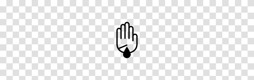 Hand Palm Outline With Scratch, Stencil, Silhouette, First Aid Transparent Png