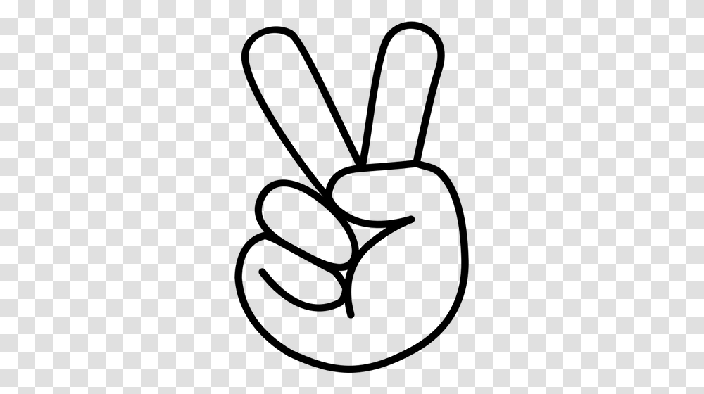 Hand Peace Sign, Gray, World Of Warcraft Transparent Png