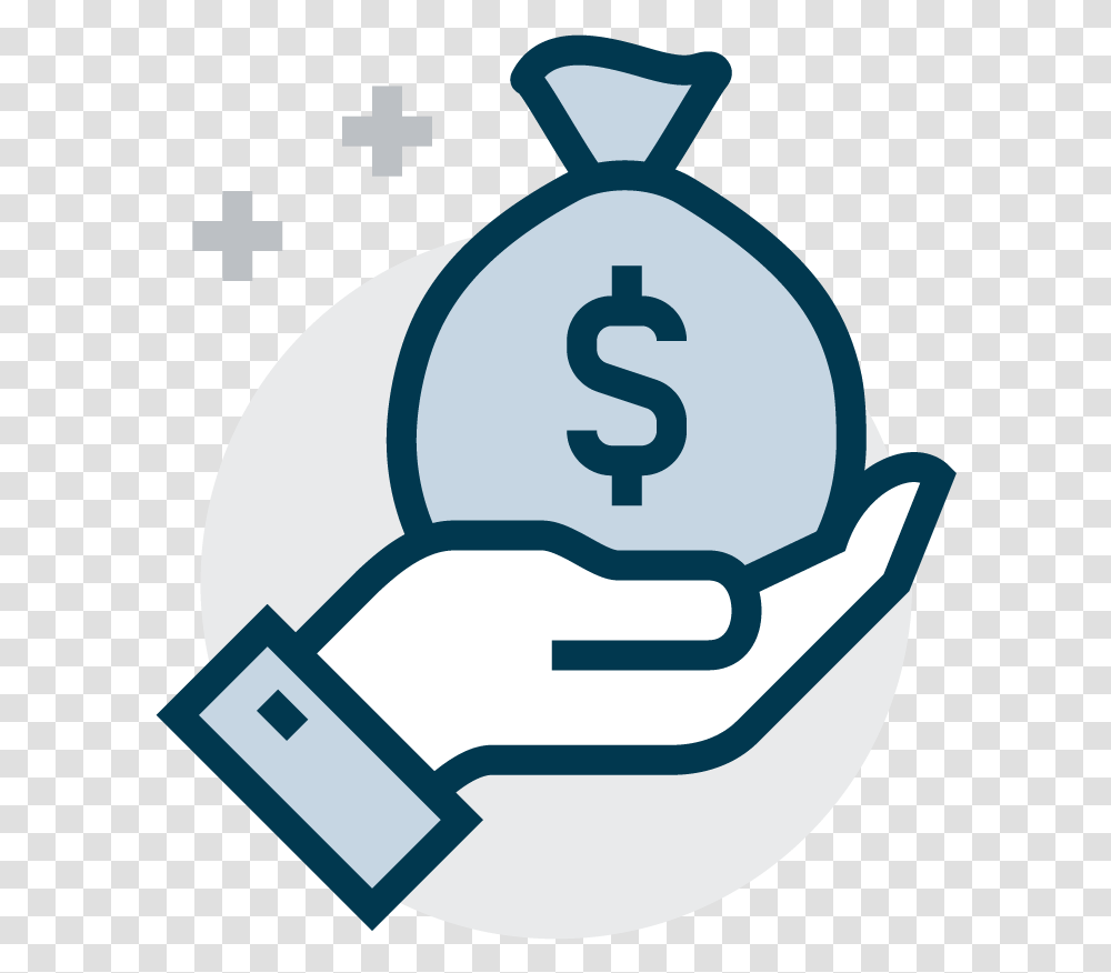 Hand Plant Money Icon, Number, Security Transparent Png