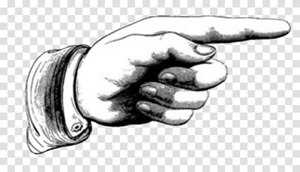 Hand Pointing Right, Fist, Wrist Transparent Png