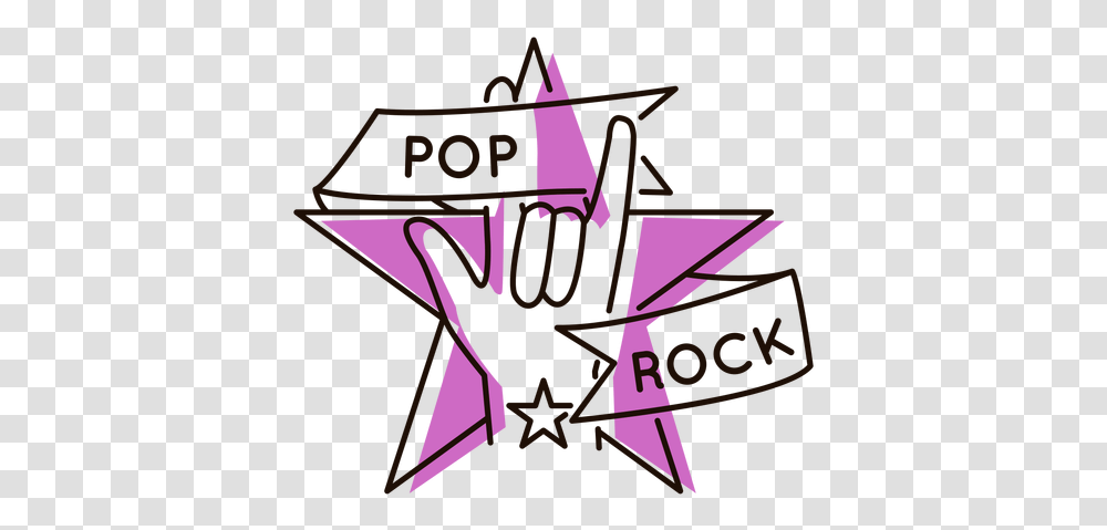 Hand Pop Rock Star Symbol Simbolo Do Pop, Art, Emblem Transparent Png