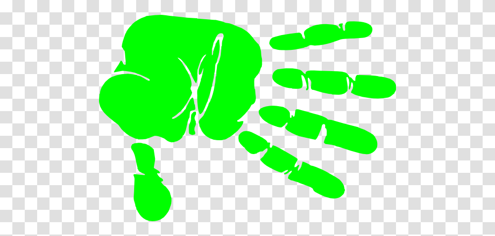 Hand Print Green Clip Art, Footprint, Silhouette Transparent Png