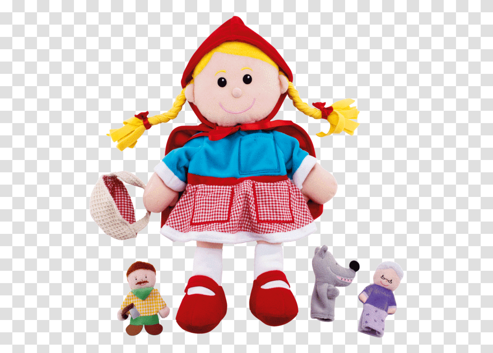 Hand Puppet Set Little Red Riding Hood Little Green Riding Hood Baby Toy Dolls, Person, Human Transparent Png